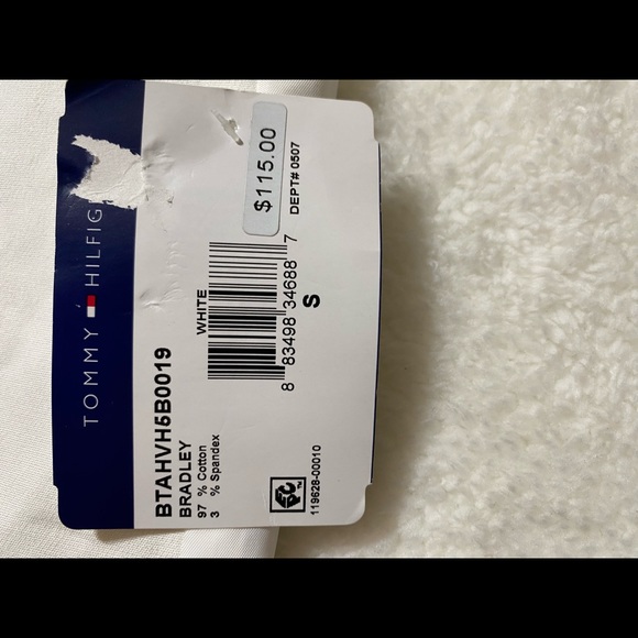 Tommy Hilfiger THflex men’s small vest white cotton/spandex - Picture 8 of 8